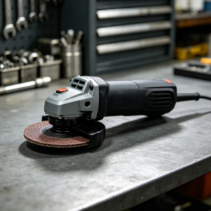 High-power brushless angle grinder for home use, a powerful tool for grinding and cutting.
