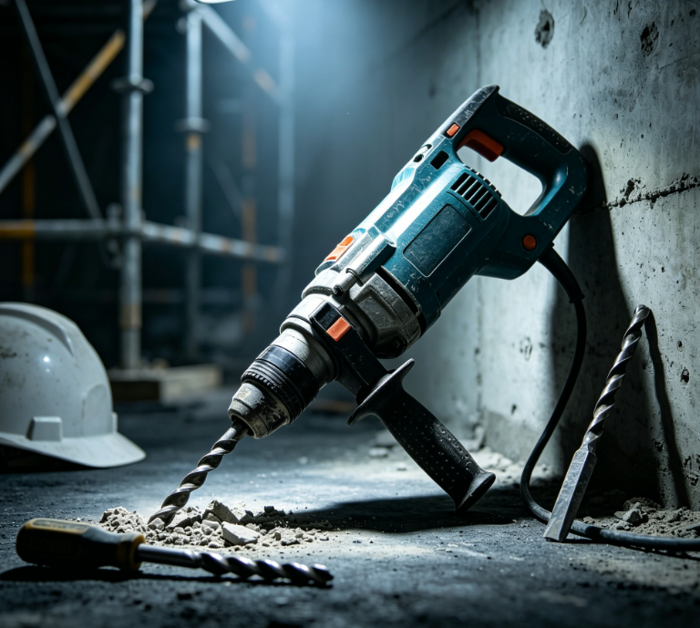 Industrial multi-functional electric hammer for wall chiseling and grooving, impact drill