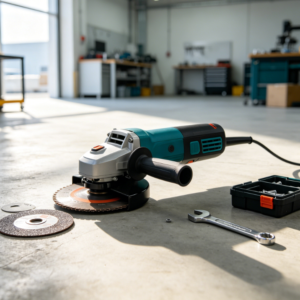 Long-lasting brushless angle grinder for multi-functional use.